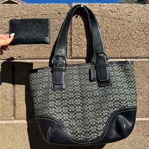 Vintage Coach Y2K Signature C Soho Bag and Cardholder Set